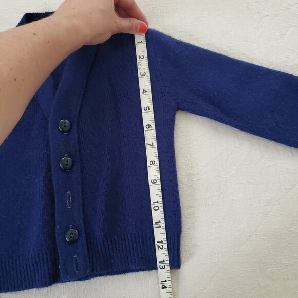 Vintage Navy Knit Cardigan 3t *missing buttons - Picture 4 of 6